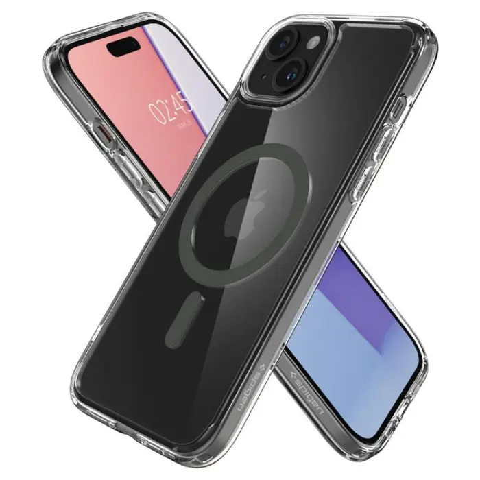 Spigen - Spigen iPhone 15 Mobilskal Magsafe Ultra Hybrid - Graphite