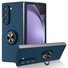 A-One Brand - Galaxy Z Fold7 Mobilskal Rotatable Ring Kickstand - Mörkblå