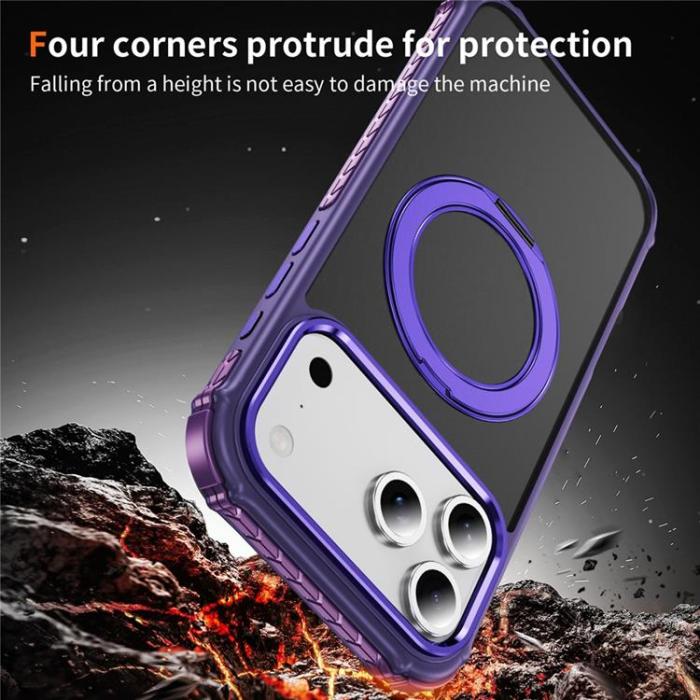 A-One Brand - iPhone 17 Pro Mobilskal MagSafe Skin Touch - Mörklila