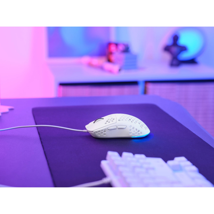 Trust - TRUST Gamingmus GXT 928W Helox Lättvikts - Vit