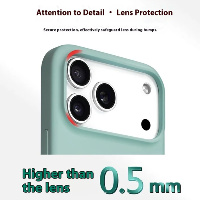 A-One Brand - iPhone 17 Pro Mobilskal Magsafe Liquid Silikon - Svart