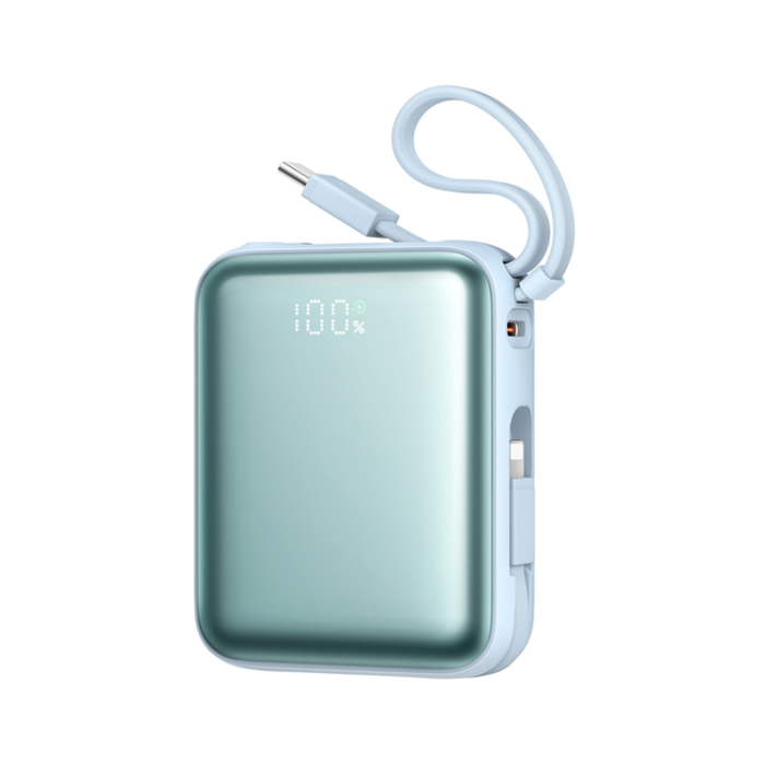 Joyroom - Joyroom Powerbank 10000mAh 22.5W med Två Inbyggda Kablar JR-PBF27