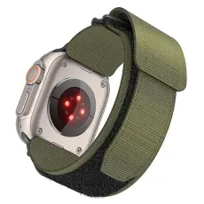 Forcell - Forcell Apple Watch (38/40/41mm) Armband Nylon - Grön
