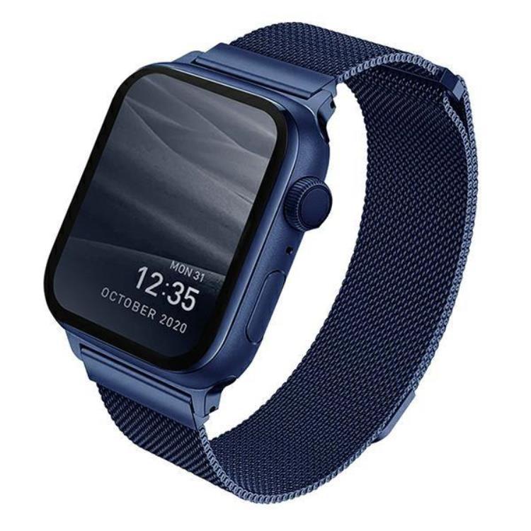 Uniq Apple Watch 4/5/6/7/SE (40/41mm) Armband Stainless Steel - Marine Blå | 5123 | AlltMobil