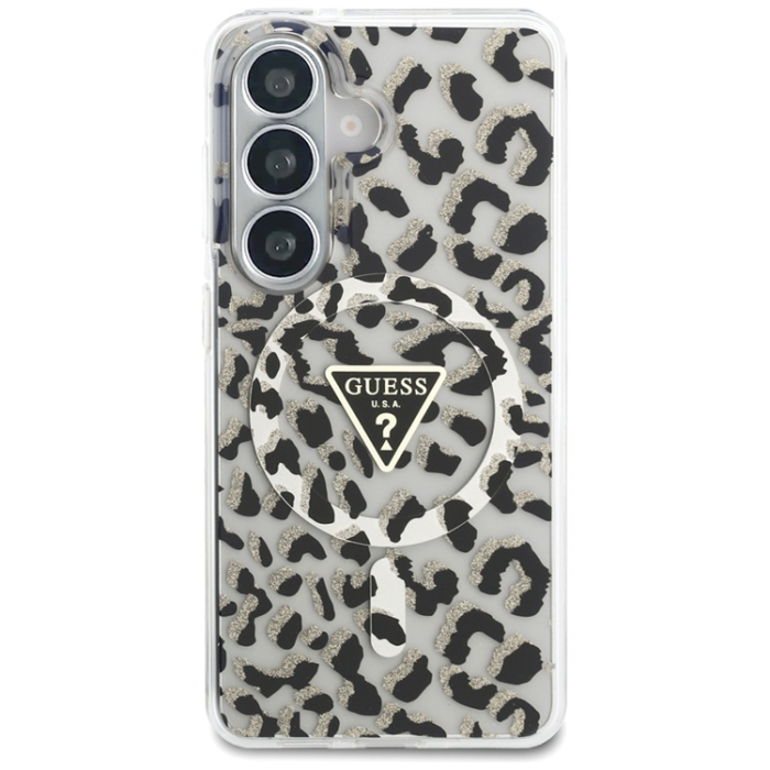 Guess - Guess Mobilskal För Galaxy S26 MagSafe IML Leopard Print Triangle