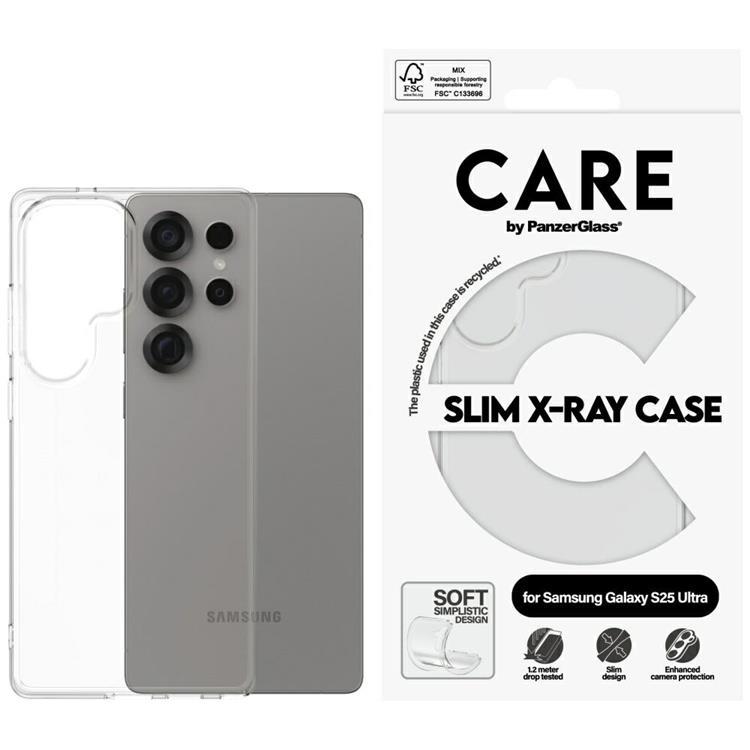 CARE By PanzerGlass Galaxy S25 Ultra Mobilskal Fashion X-Ray - Clear | 2353 | AlltMobil