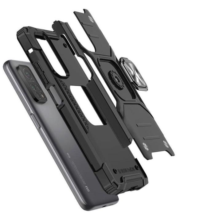 Wozinsky - Wozinsky Galaxy A03s Skal Ring Armor Hybrid Magnetic Holder - Svart