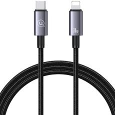 USAMS - USAMS Kabel USB-C&ndash;Lightning 30W 1,2m (US-SJ662) - St&aring;lgr&aring;