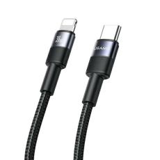 USAMS - USAMS Kabel USB-C&ndash;Lightning 30W 1,2m (US-SJ729) - Svart