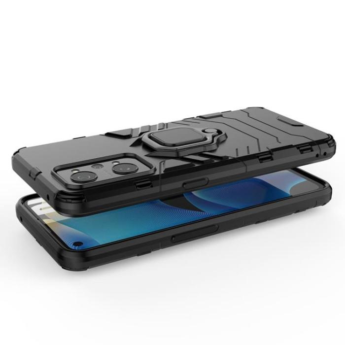 UTGATT5 - Realme GT Neo 2/Neo 3T/GT2 Skal Ring Armor - Svart