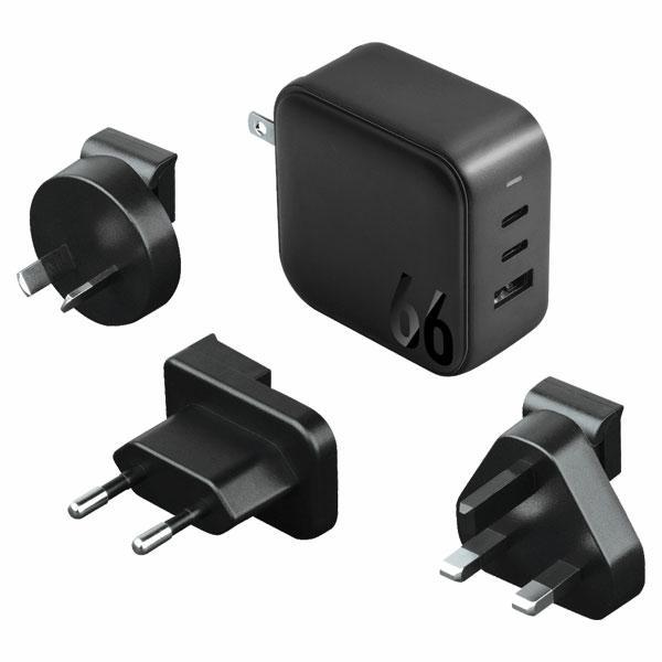 Energea Snabbladdare 66W 2xUSB-C 1xUSB-A PD-PPS-QC | 505295 | AlltMobil