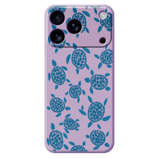 A-One Brand - iPhone 17 Pro Max Mobilskal Turtle Pattern Straight Edge - Lila
