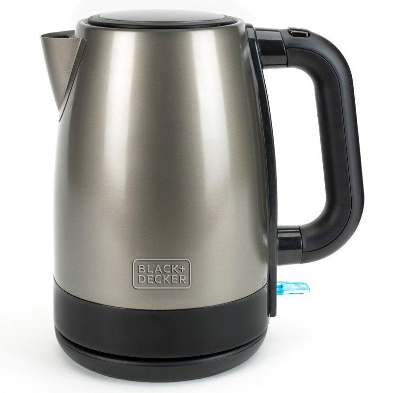 BLACK+DECK Vattenkokare 2200W 1,7L Borstat Rostfritt Stål