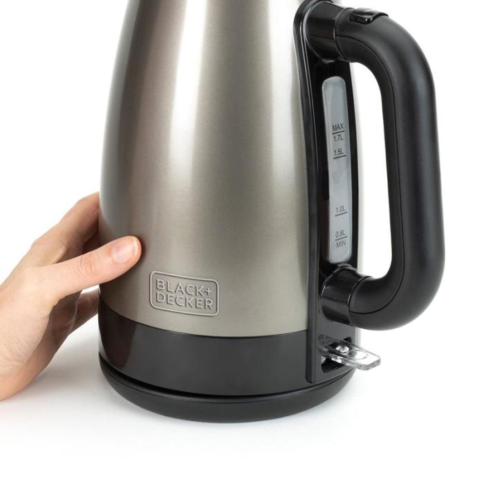 BLACK+DECK - BLACK+DECK Vattenkokare 2200W 1,7L Borstat Rostfritt Stål