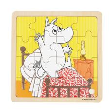 MOOMIN - MOOMIN Pussel 16 Pcs Wooden Puzzle Bedtime Jumping