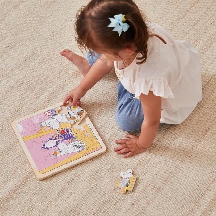 MOOMIN - MOOMIN Pussel 16 Pcs Wooden Puzzle Construction Fun