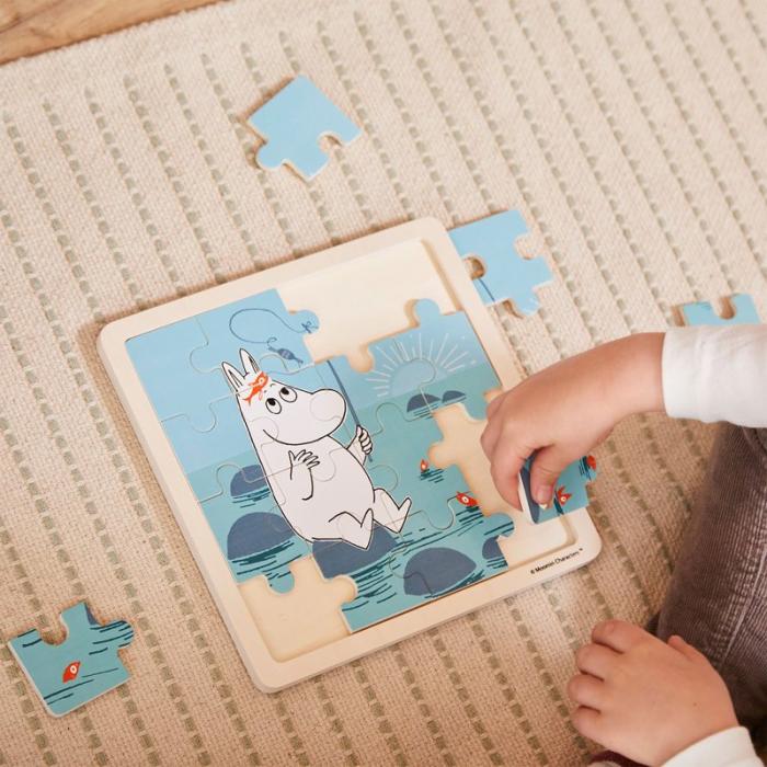 MOOMIN - MOOMIN Pussel 16 Pcs Wooden Puzzle Fishing