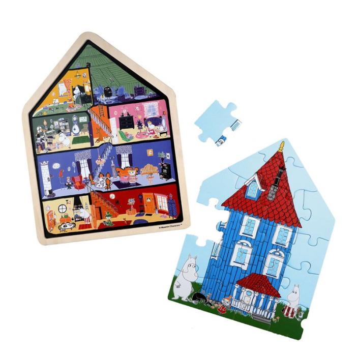 MOOMIN - MOOMIN Pussel 19 Pcs Wooden Framed Puzzle House