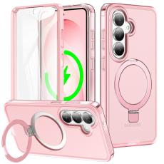 OEM - Mobilskal f&ouml;r Samsung Galaxy S26 Magnetiskt Kickstand TPU + PC - Rosa