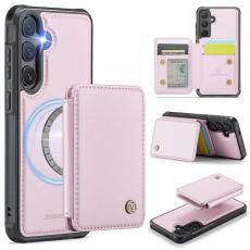 JEEHOOD - JEEHOOD Mobilfodral f&ouml;r Samsung Galaxy S26 Plus Konstl&auml;der Magnetisk - Rosa