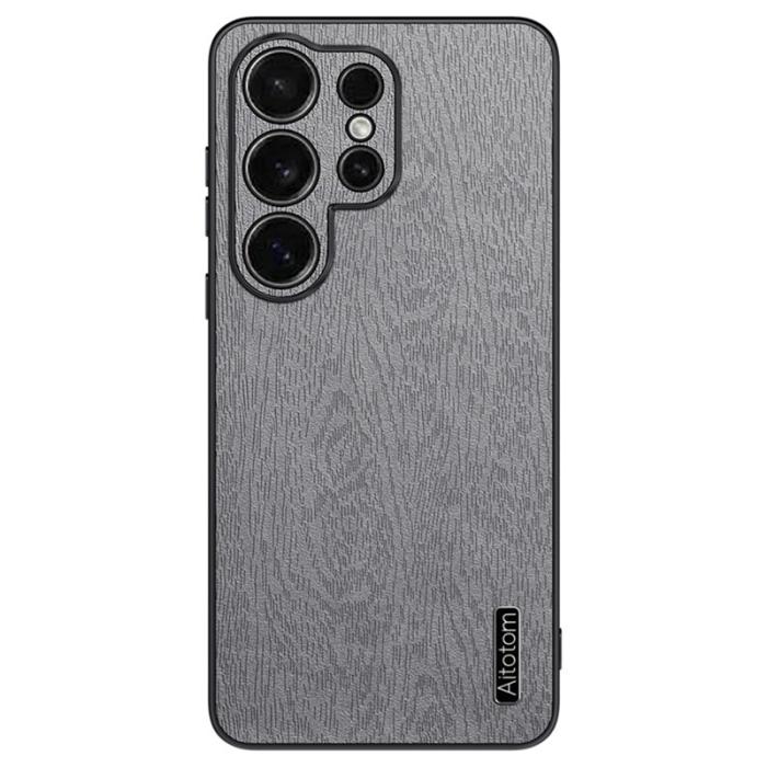 OEM - Mobilskal för Samsung Galaxy S26 Ultra Konstläder PC + TPU - Grå