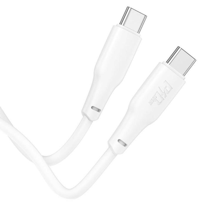 Hoco - Hoco USB-C till USB-C 100W 2m 3A Kabel X93 - Vit