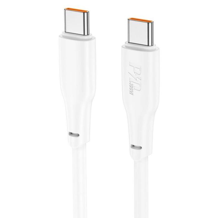 Hoco - Hoco USB-C till USB-C 100W 2m 3A Kabel X93 - Vit