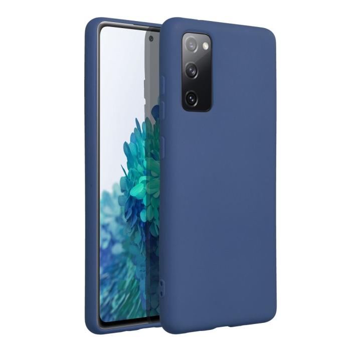 Forcell - Galaxy S20 FE Skal Forcell Silikon Lite Mjukplast - Blå