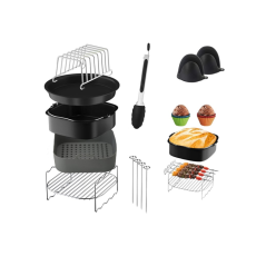 OEM - [9-pack] Silikonform för Tårtfat, Grillgaller kit för Ninja Air Fryer AF180