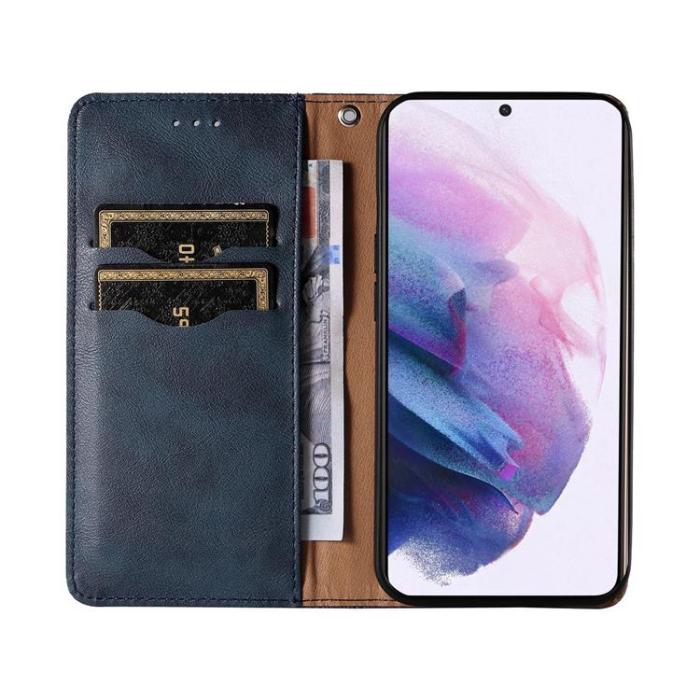 OEM - Galaxy A23 4G/5G Plånboksfodral Magnet Strap Kickstand - Blå