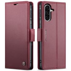 Caseme - CASEME 023 Konstl&auml;der Pl&aring;nboksfodral till Samsung Galaxy A17 5G/4G - R&ouml;d
