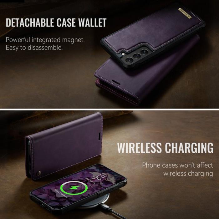 Caseme - CASEME C49 Fodral för Samsung Galaxy S22 5G MagSafe Lila