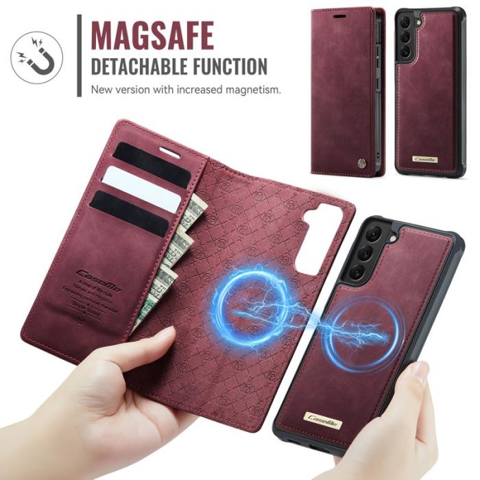 Caseme - CASEME C49 Fodral för Samsung Galaxy S22 5G MagSafe Röd