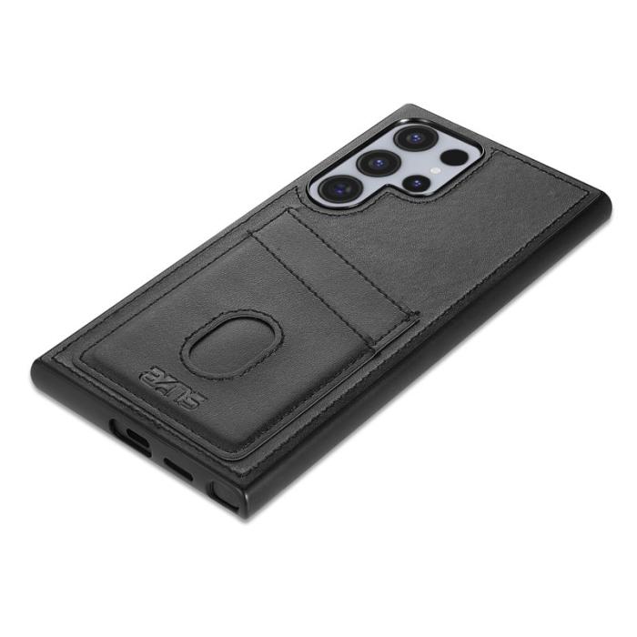 AZNS - AZNS K1 Series Samsung Galaxy S25 Ultra Fodral - Svart PU+TPU
