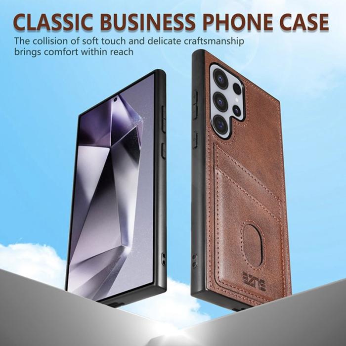 AZNS - AZNS K1 Series Samsung Galaxy S25 Ultra Fodral - Svart PU+TPU
