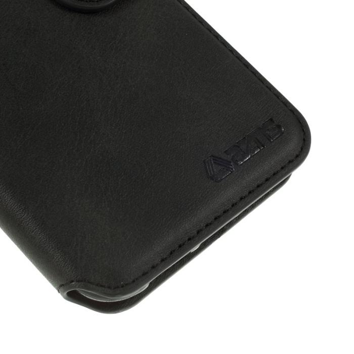 AZNS - AZNS Leather Stand Konstläder Plånboksfodral för iPhone 11 6.1 tum - Svart