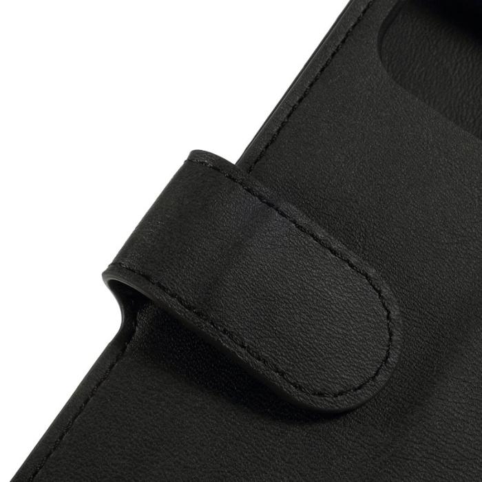 AZNS - AZNS Leather Stand Konstläder Plånboksfodral för iPhone 11 6.1 tum - Svart