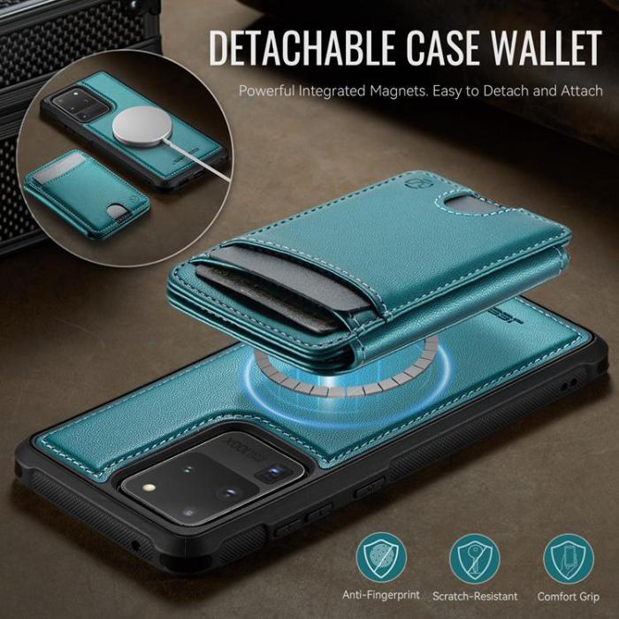 OEM - JEEHOOD Samsung Galaxy S20 Ultra Fodral Konstläder - Blå