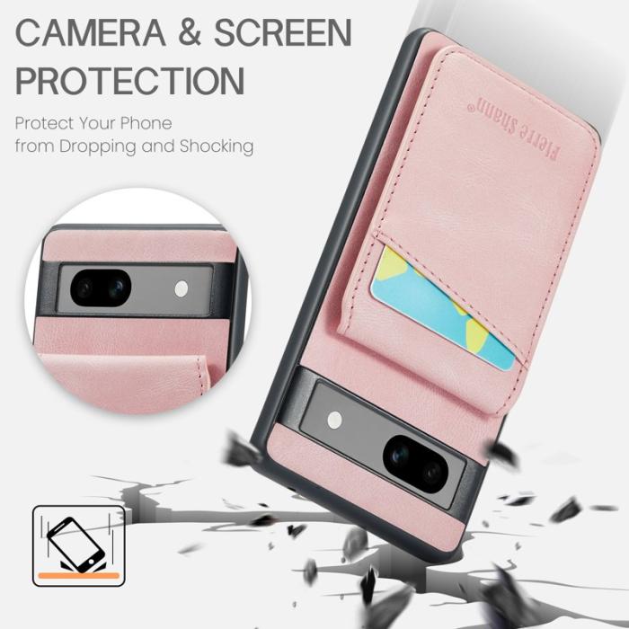 FIERRE SHANN - FIERRE SHANN Google Pixel 7a Fodral PU+TPU - Rosa