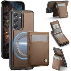 JEEHOOD - JEEHOOD J06 Konstl&auml;der fodral till Samsung Galaxy A54 5G - Brun