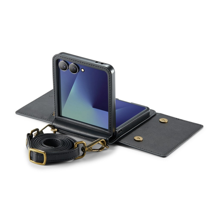 DG.MING - DG.MING Galaxy Z Flip 7 Mobilskal RFID Blocking M5 - Svart