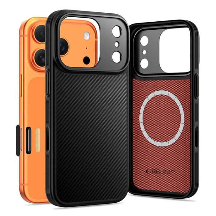 Tech-Protect - Tech-Protect iPhone 17 Pro Max Mobilskal Magsafe Kevlar Aramid - Svart