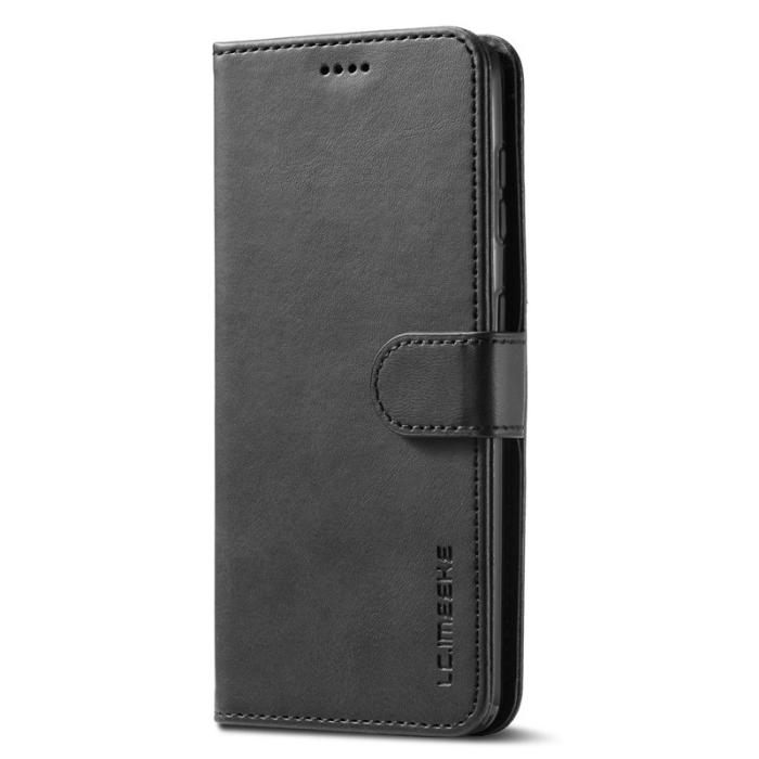 LC.imeeke - LC.IMEEKE Samsung Galaxy S22 5G Plånboksfodral Konstläder - Svart