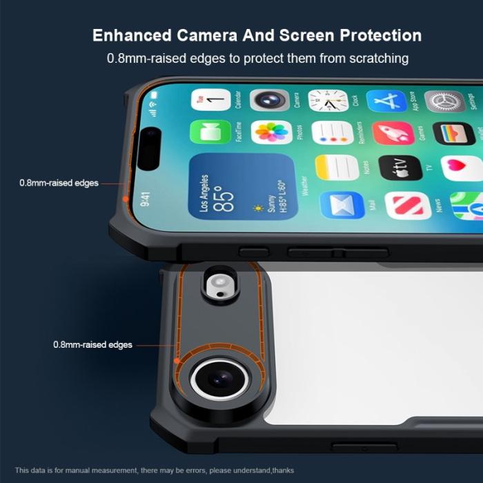 XUNDD - XUNDD Mobilskal till iPhone Air Dropproof TPU + Akryl Klar Bakside