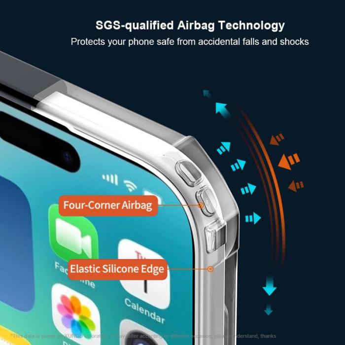XUNDD - XUNDD Mobilskal till iPhone Air Dropproof TPU + Akryl Klar Bakside