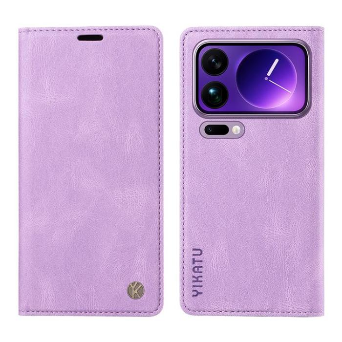 YIKATU - YIKATU Xiaomi 17 Pro Max Plånboksfodral Skin Touch - Lila
