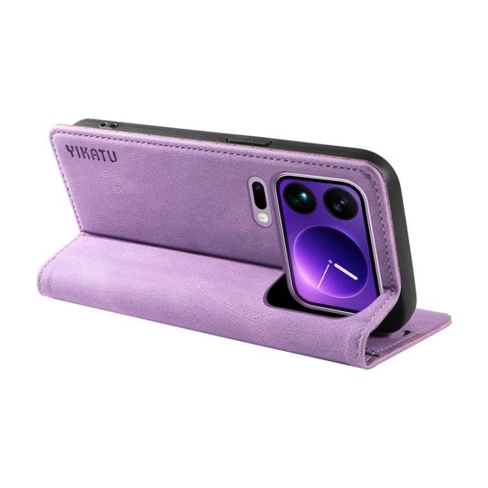 YIKATU - YIKATU Xiaomi 17 Pro Max Plånboksfodral Skin Touch - Lila