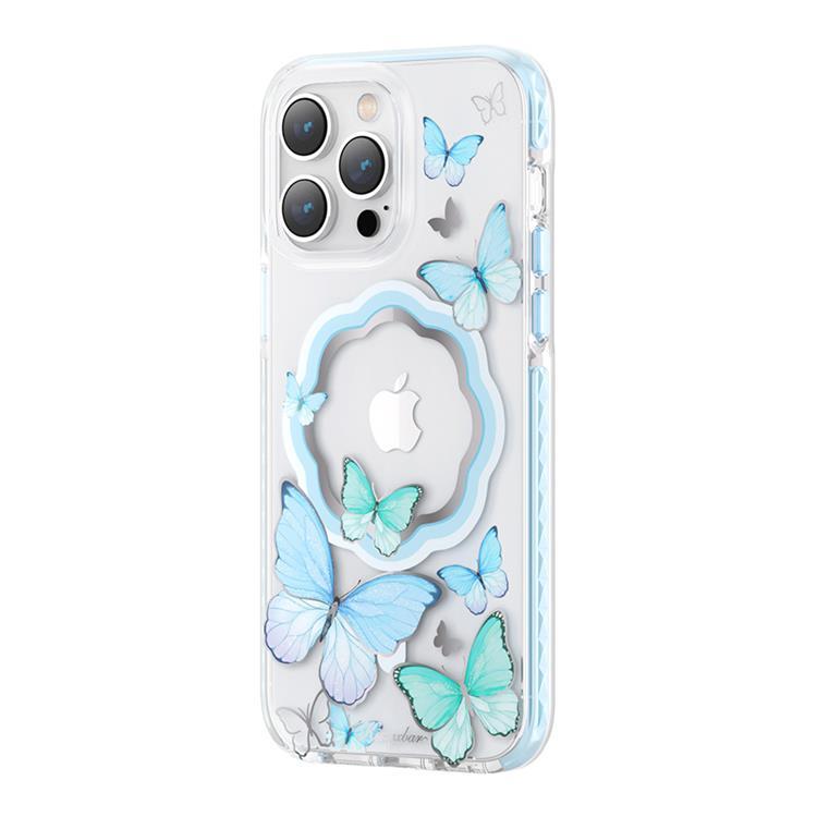 Kingxbar iPhone 14 Pro Skal Magsafe Butterfly - Blå | 2353 | AlltMobil