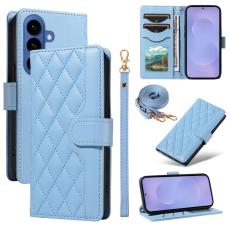OEM - Rhombus Samsung Galaxy S26 Plus Fodral &Auml;kta L&auml;der - Bl&aring;
