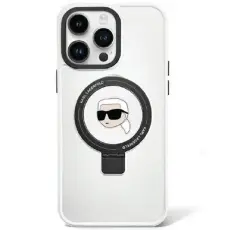 KARL LAGERFELD - KARL LAGERFELD Mobilskal till iPhone 15 MagSafe Ring Stand Karl Head